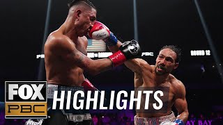 Keith Thurman vs Mario Barrios  FULL HIGHLIGHT  PBC on FOX [upl. by Rubens]