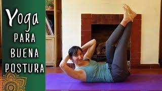 ✪EJERCICIOS para FORTALECER ESPINALES FÁCILES y FAJA ABDOMINAL✪–Nivel IntermedioPuntodeYoga [upl. by Colpin737]