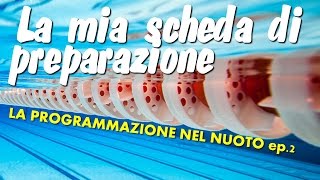 Nuoto la mia preparazione  Scheda fase di Preparazione ep2 [upl. by Ainivad909]