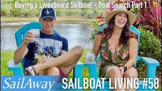 SailAway 58  Buying a Liveaboard Sailboat  Sailboat Tours Part 1  Sailboat Living Sailing Vlog [upl. by Hardej]