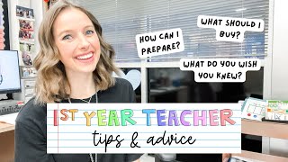 FIRST YEAR TEACHER TIPS amp ADVICE  what ALL first year teachers need to know [upl. by Dael]