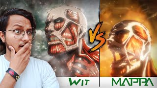 Wit Studio Vs Mappa Who Did AOT Better HINDI  Attack on Titan [upl. by Garnet]