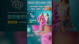 Fortnite Item Shop Nov 16th 2024 fortnite gaming new fortniteshop icespice emote shorts [upl. by Ingamar]