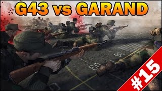 GEWEHR 43 G43 vs M1 GARAND  Men of War Assault Squad 2  RobZ Realism Mod  Mini Scenario 15 [upl. by Claresta]