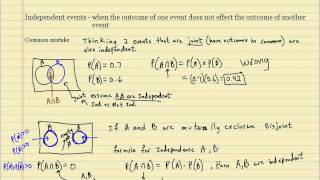 Disjoint vs Independent [upl. by Torrell]