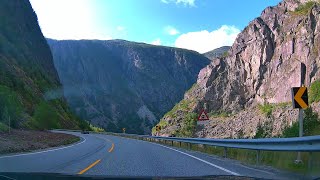 Driving  Eidfjord  Vøringsfossen  Eidfjord  Road Trip Norway [upl. by Whiteley]