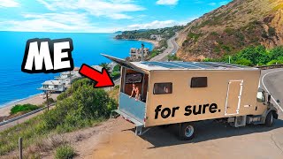 Living in a Box Truck Tiny Home in Los Angeles California [upl. by Fortunato992]