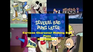 Cartoon Characters Making Bad Puns Compilation [upl. by Ahsinyd]