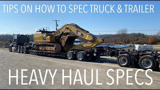 HEAVY HAUL TRUCK amp TRAILER SPECS payloads up to 90000 LB [upl. by Afira]