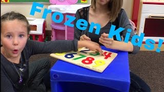 Learn English Words Classroom Mannequin Challenge Frozen Kids [upl. by Matthew]