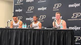 TKR Fletcher Loyer and CJ Cox talk Purdue win over Alabama [upl. by Nnayllas343]