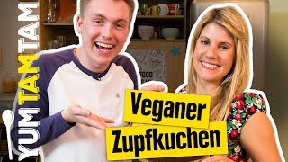 Wie BACKT man eigentlich VEGAN  Veganer russischer Zupfkuchen mit Tomatolix  yumtamtam [upl. by Latterll]