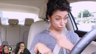 Liza Koshy quotIN A HIT AND RUN DRIVING WITH LIZA PART 4quot REACTION [upl. by Nerra940]