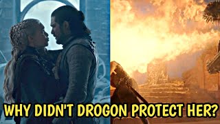 Why didnt Drogon defend Daenerys from Jon Snow considering that the dragons can smell traitors [upl. by Gulgee70]