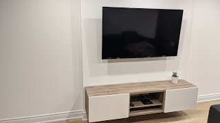 IKEA TV wall unit by Besta  Complete Installation of TV wall mount Easy Safety Issue resolved DIY [upl. by Graces]