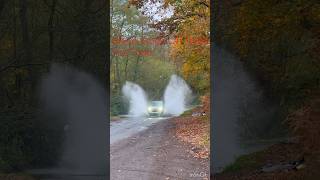 Beanford Lane Nottinghamshire beanford ford rivercrossing flood splash autumnfoliage [upl. by Anelec]