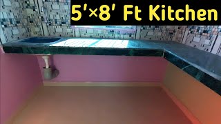 5×8 Ft Kitchen Design ll Budget Kitchen Design ll Prabhat Mahato [upl. by Vallery758]