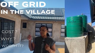 SOLAR POWER BOREHOLE worth the investment  Village dream home  Lowcost living limpopo [upl. by Wasserman255]