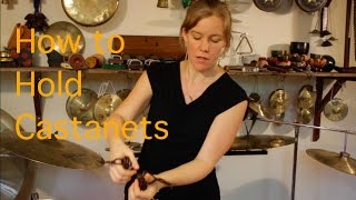 Castanets Basics 1 How to put on castanets [upl. by Jacquenetta]