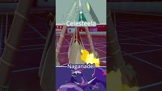 CELESTEELA vs NAGANADEL  Ultra Beast Pokémon Battle pokemon [upl. by Fedora]