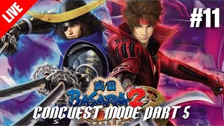 CONCUEST MODE PART 5  SENGOKU BASARA 2 HEROES 11 [upl. by Vanni]