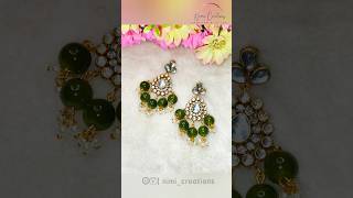 DiY Earrings for Mehndi Function diy shorts earrings [upl. by Maidel]