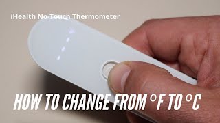 How to Switch Between °C°F  noncontact infrared baby thermometer [upl. by Anerhs231]