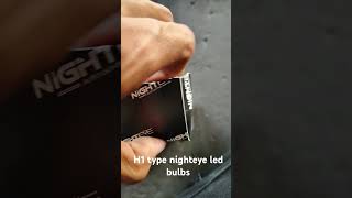 Nighteye H1 led car led bulbs unboxing [upl. by Ydnolem]