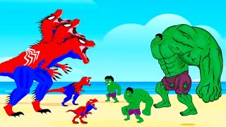 Evolution Of HULK vs Evolution Of SPIDER DINOSAURS TREX  Who Is The King Of Monsters [upl. by Gail]