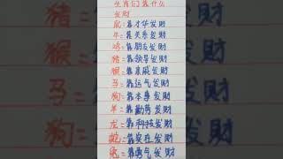 生肖们靠什么发财 music 生肖 生肖运势 [upl. by Woodford]