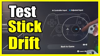 How to Test your Stick Drift on your PS5 Controller Dualsense Edge Settings Tutorial [upl. by Jahn]