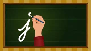 Cursive writing a to z  Kindergarten learning videos [upl. by Lou837]