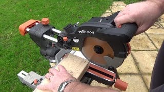 The Evolution R210SMS Sliding Mitre Saw Review [upl. by Deraj]