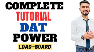 How To Use DAT POWER Load Board For Truck Dispatching  Step by Step Guid 2024 [upl. by Aphrodite]