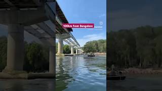 Coracle spin in River 🏞️ 2hour drive from Bangalore youtubeshorts travel talakadu coracleride [upl. by Alguire]