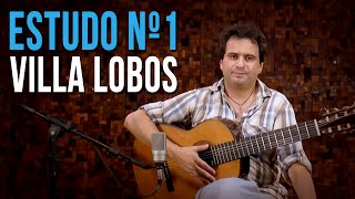 Villa Lobos  Estudo N°1 como tocar  aula de violão clássico [upl. by Giffie]