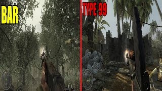 Call of Duty World at War BAR vs Type 99 [upl. by Inneg]