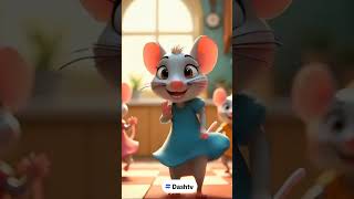 El baile del Twist de los ratoncitos twist dance mause cat foryou cute cute cute dashtv [upl. by Ydnyl]