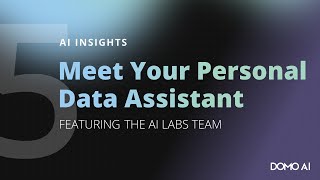 AI Insights Part 5  Meet Your Personal Data Assistant [upl. by Caniff]