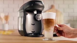 How to make the perfect Latte with your TASSIMO Coffee Machine [upl. by Ominorej]