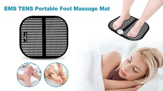 EasyHome TENS Foot Massager Mat  Portable Foot Massager Pad  EMS Machine for Home Office EFM05R [upl. by Nasya807]