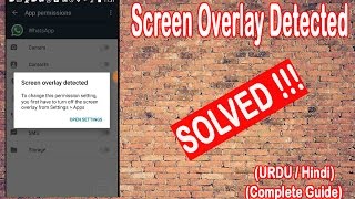 100 Solved Turn Off Screen Overlay Detected Motorola UrduHindi [upl. by Bowerman]