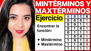 MINTÉRMINOS Y MAXTÉRMINOS  Ejercicio 3 [upl. by Bevus]