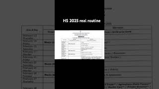 AHSEC HS 2nd year 202425 final exam routine Real [upl. by Amaris]