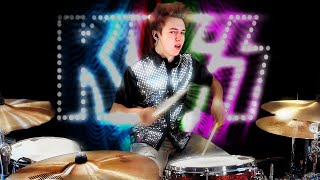 KISS  I Was Made for Loving You Drum Cover age 14 [upl. by Khanna]