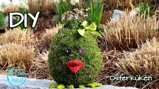 Osterdeko selber machen  Osterküken basteln  Osterdeko aus Naturmaterialien  Ostern basteln  DIY [upl. by Blackwell876]