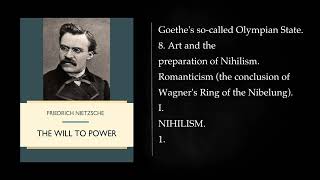 The Will to Power by FRIEDRICH NIETZSCHE Audiobook full length [upl. by Trust]