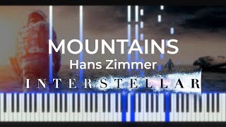 Hans Zimmer  MOUNTAINS Interstellar Piano Cover SHEETMIDI [upl. by Leeanne]