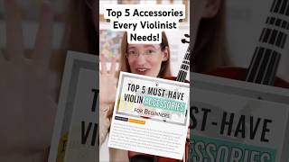 Top 5 Violin Accessories Every Violinist Needs  Beginner Tips ViolinAccessories ViolinEssentials [upl. by Eralc713]