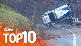 Top 10 Dramatic WRC Rallye MonteCarlo Moments [upl. by Sprung]